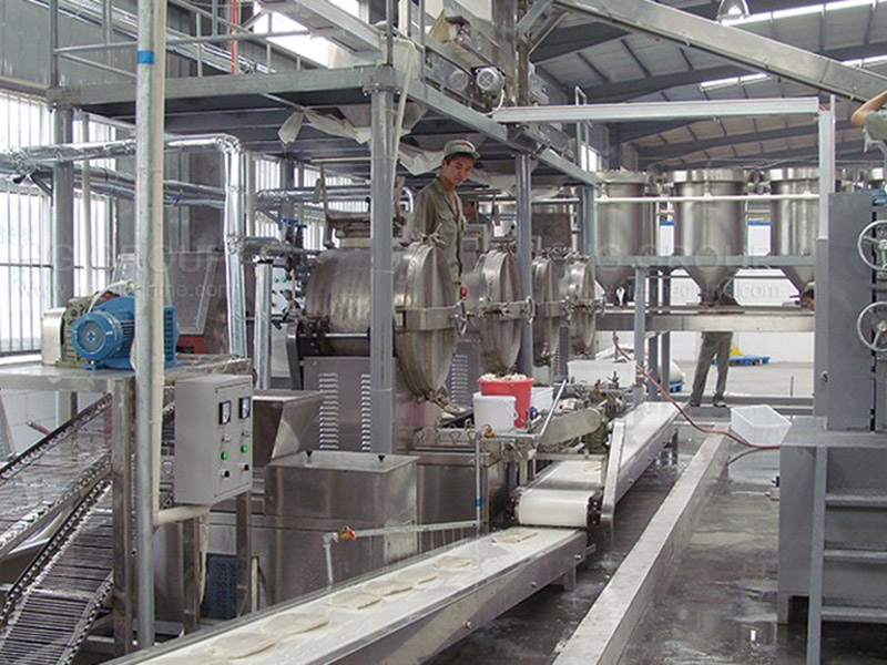 خط إنتاج بسكويت الأرز الثلجي