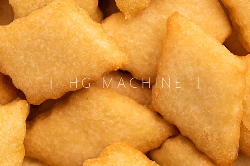 خط إنتاج بسكويت الأرز المقلي