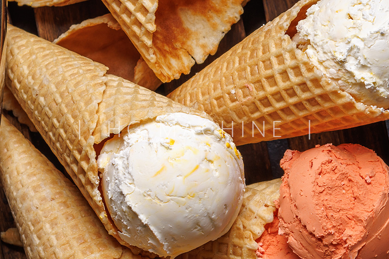 خط إنتاج أقماع الآيس كريم